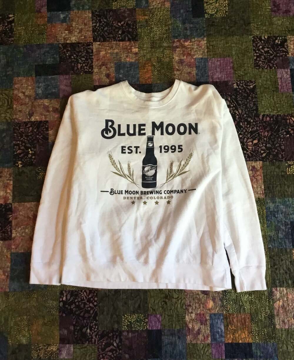 Blue Moon 2000s Graphic Crewneck Sweatshirt